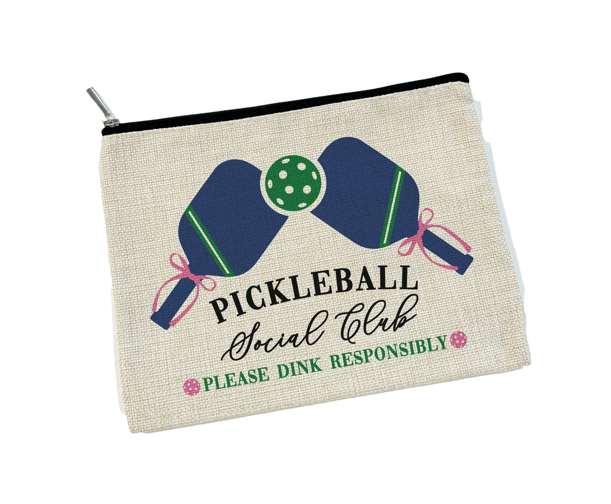 Pickleball Club Makeup Bag