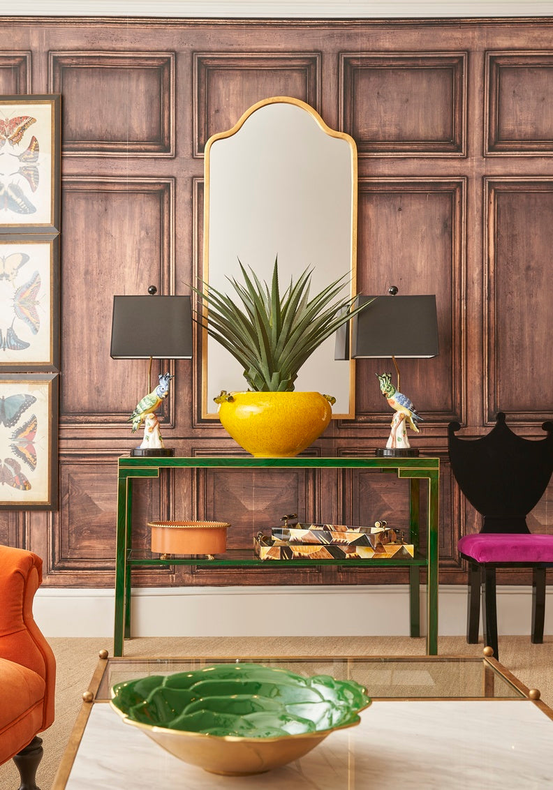 Pie Crust Cachepot - Salmon