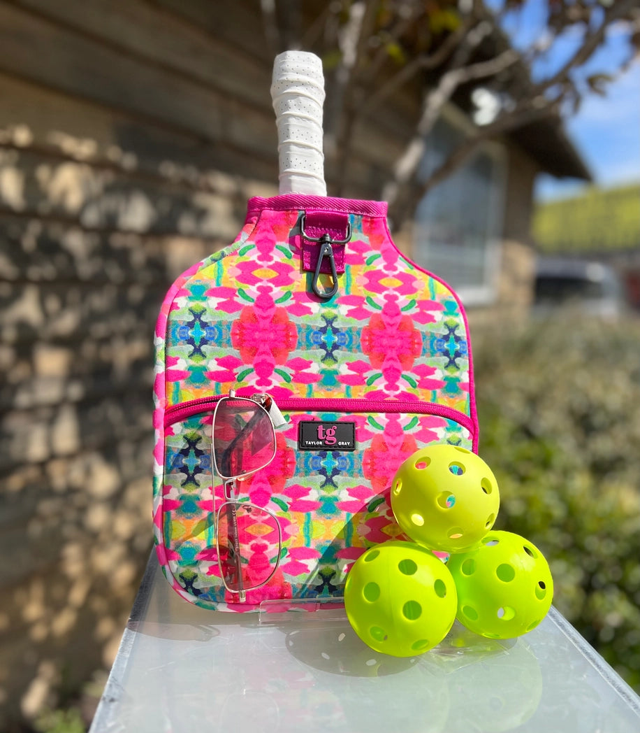 Pink Paradise Pickleball Paddle Cover