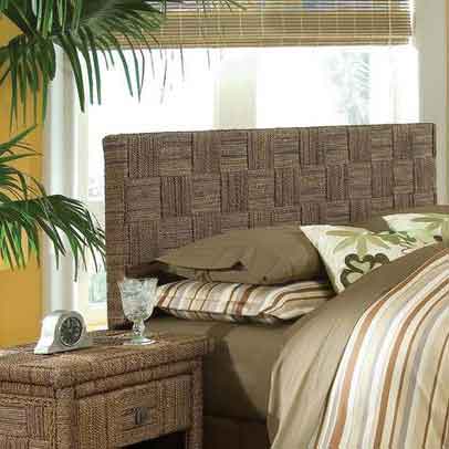Padma's Plantation Plaid Kubu Headboard bedroom furniture lifestyle image