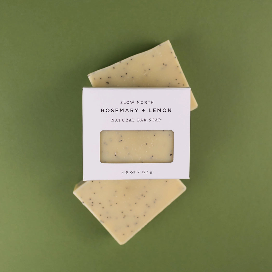 Rosemary + Lemon Natural Bar Soap package