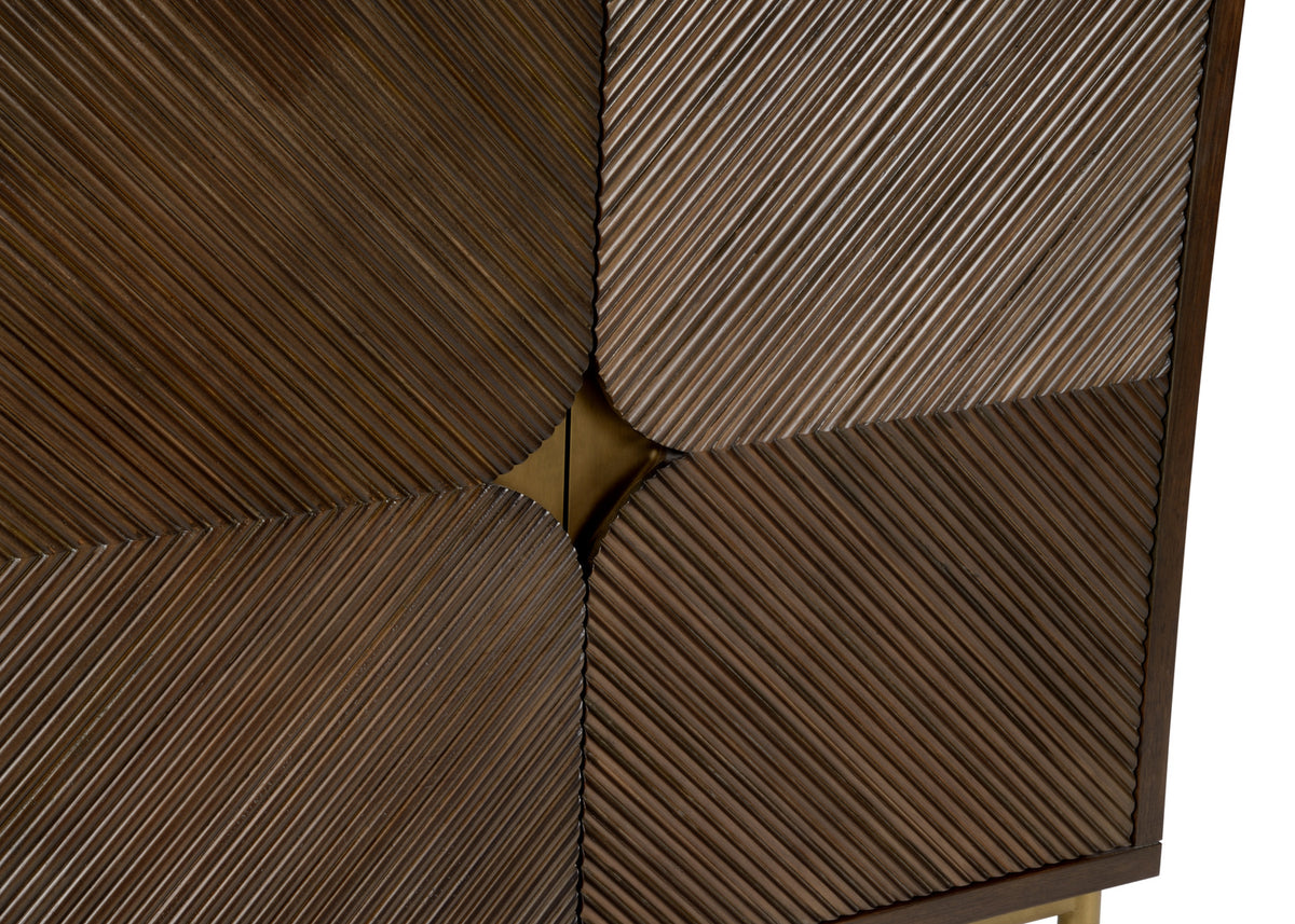 Samana Black Walnut Cabinet door design detail