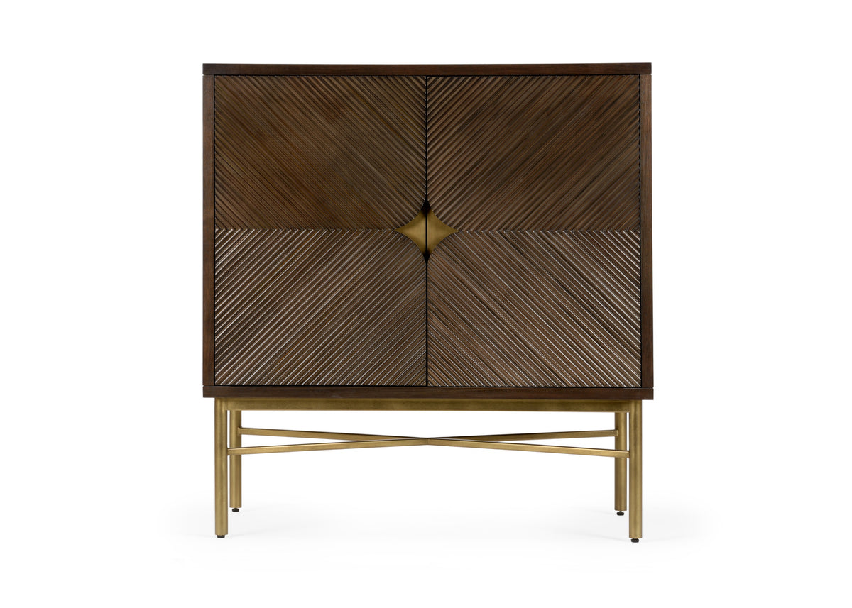 Samana Black Walnut Cabinet front view
