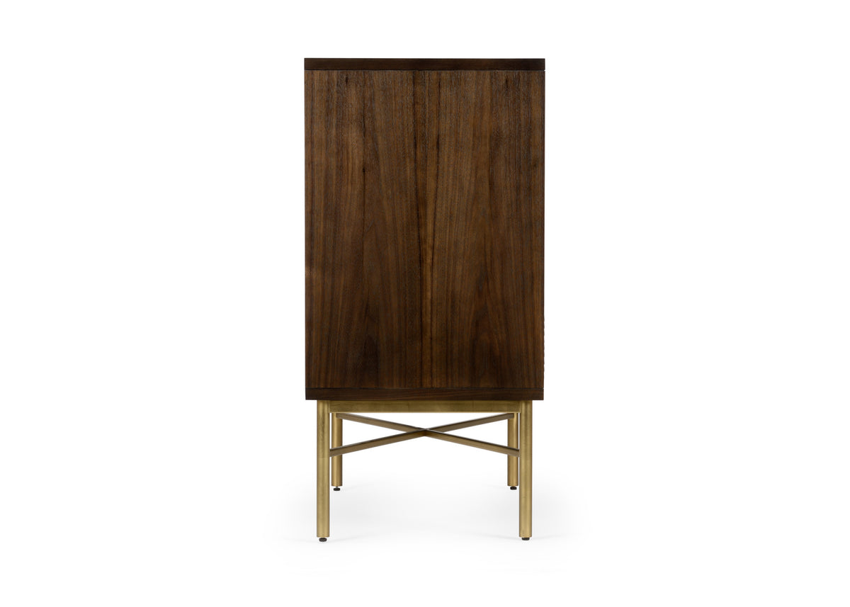 Samana Black Walnut Cabinet side view