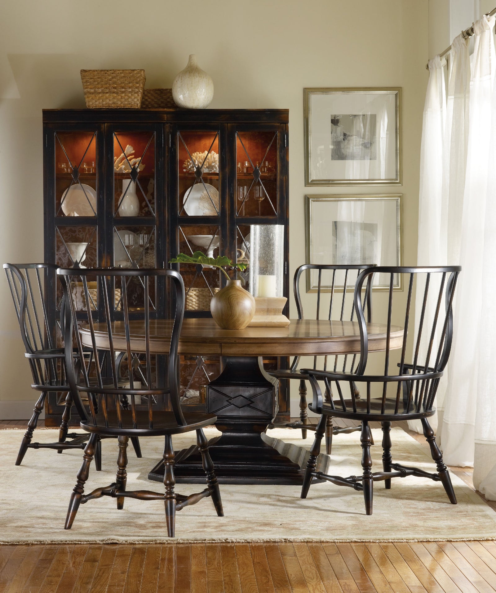 Sanctuary Dining Spindle Side Chair in lifestyle setting
