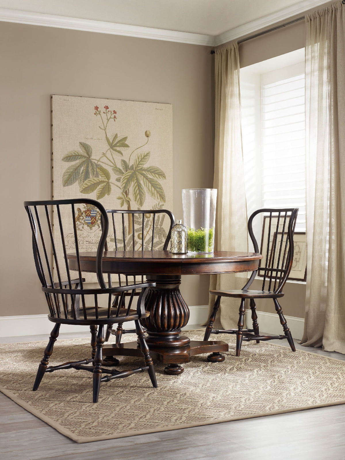 Sanctuary Dining Spindle Side Chair in lifestyle setting