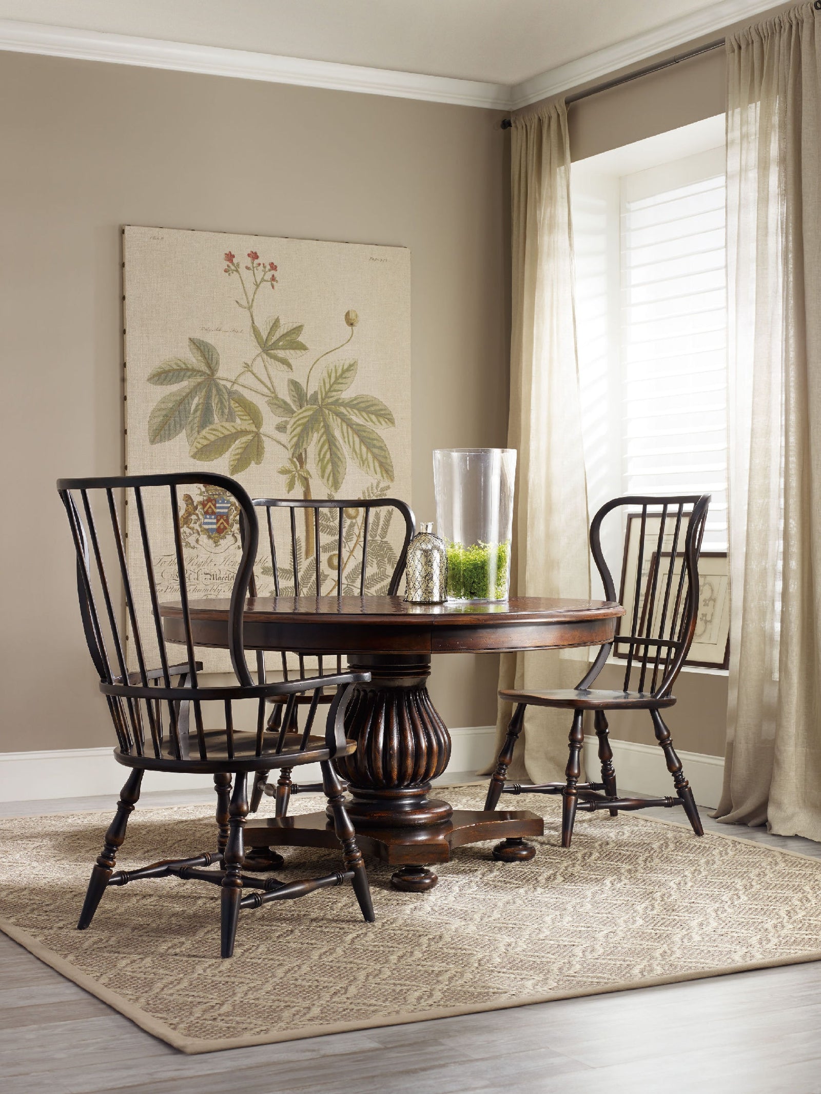 Sanctuary Dining Spindle Side Chair in lifestyle setting