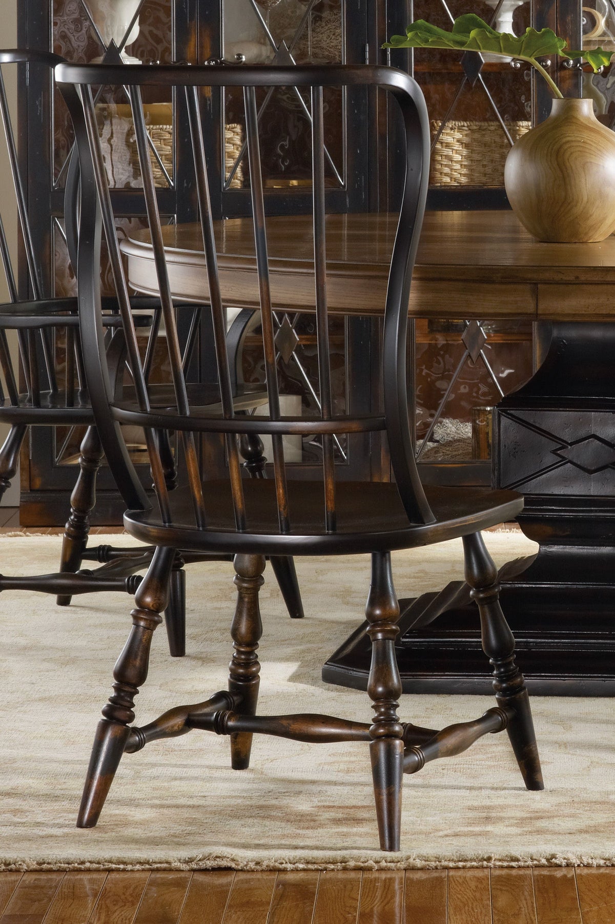 Sanctuary Dining Spindle Side Chair in lifestyle setting