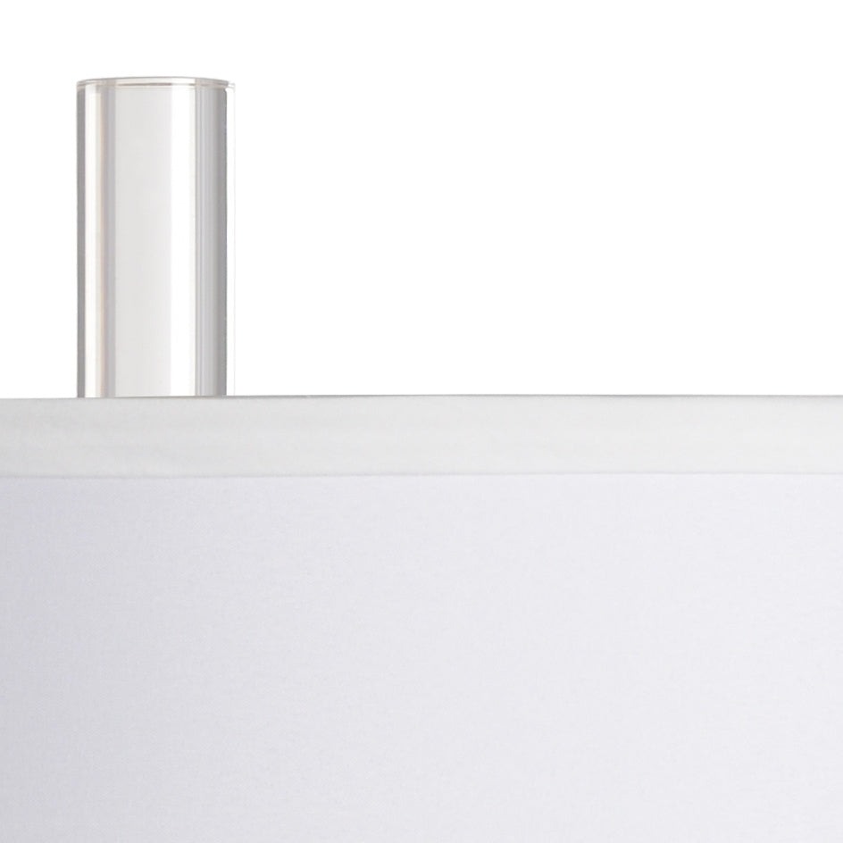 Songbird Table Lamp white silkette shade
