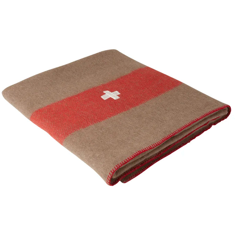 Swiss Army Wool Blanket brown/orange