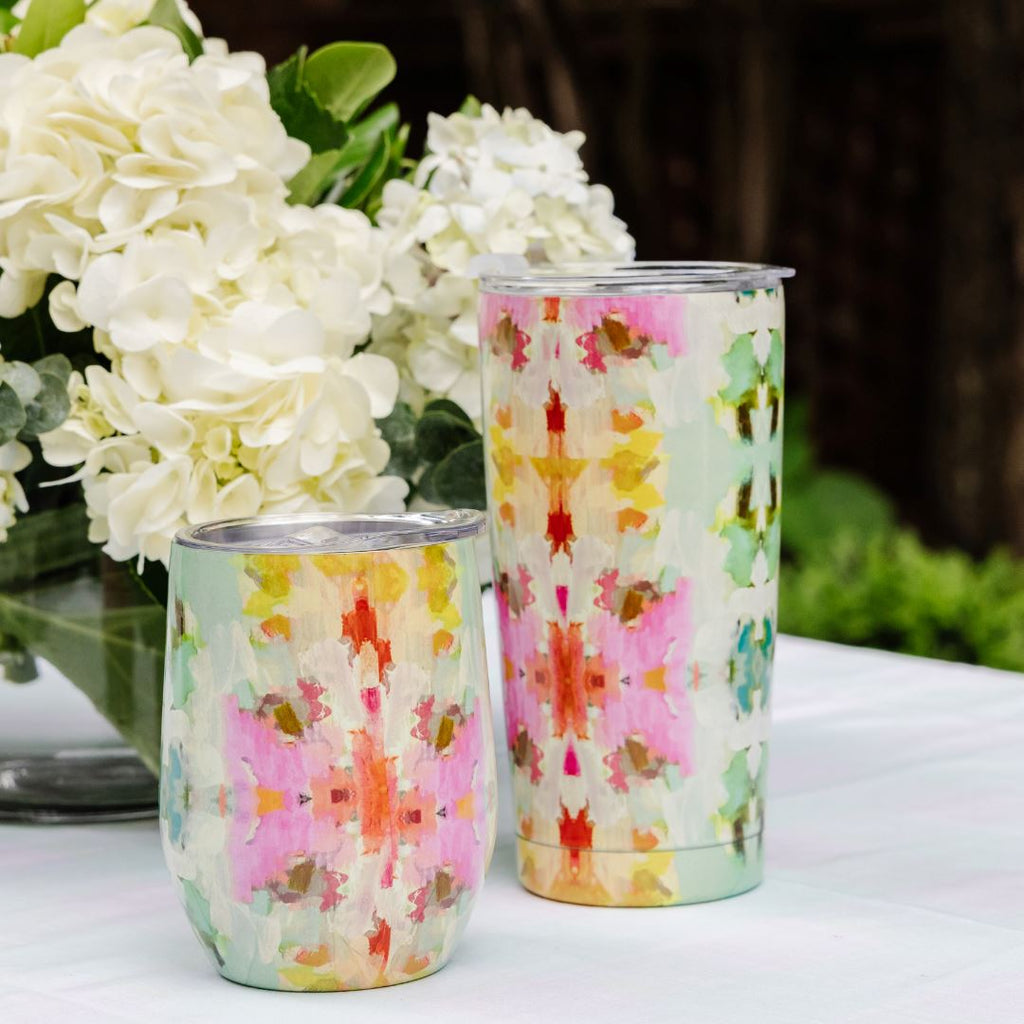 Giverny Tall Tumbler in lifestyle setting