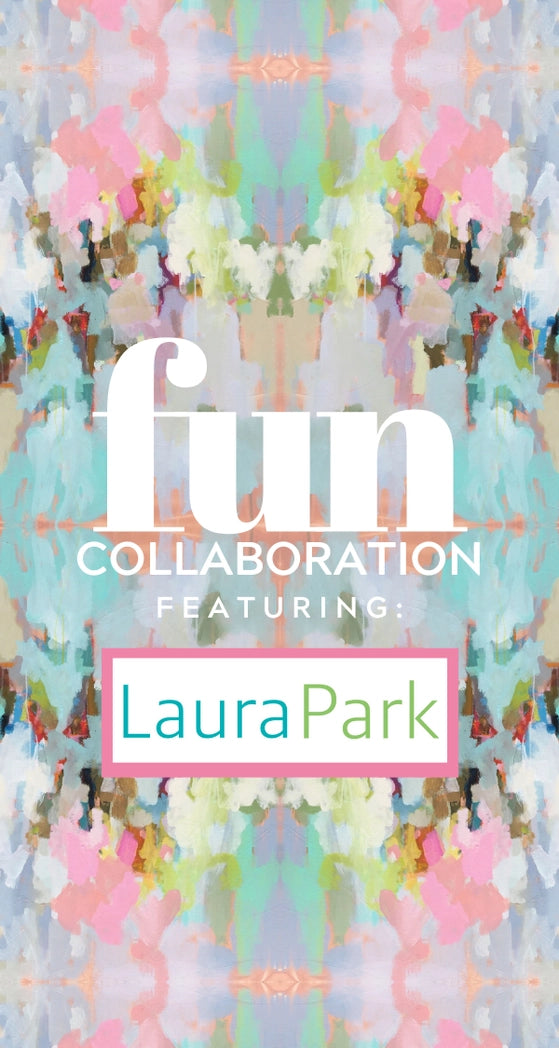 Fun accessories in collaboration with Laura Park Designs