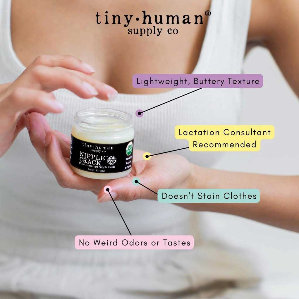 Nipple Crack Organic Nipple Cream recommended by professionals
