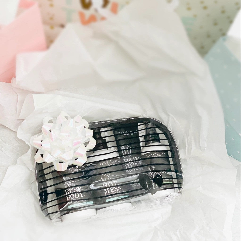 Tiny Human Essentials Gift Set stripes