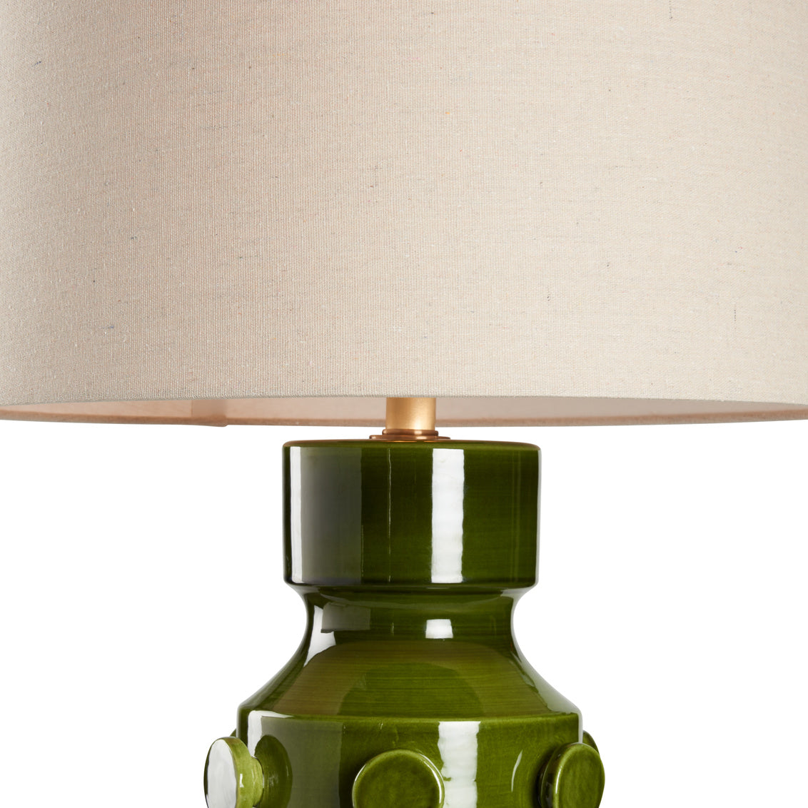 Ungaro Table Lamp - Green shade detail
