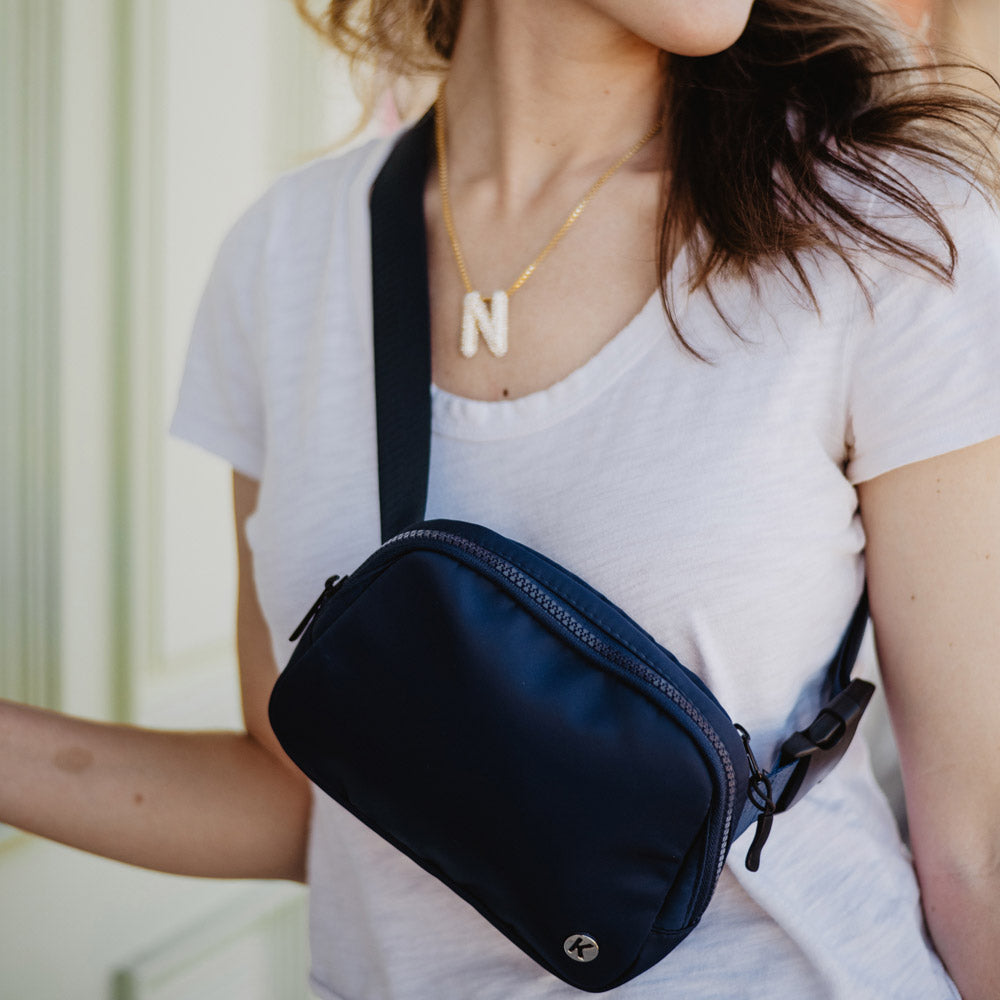 Navy Solid Fanny Pack