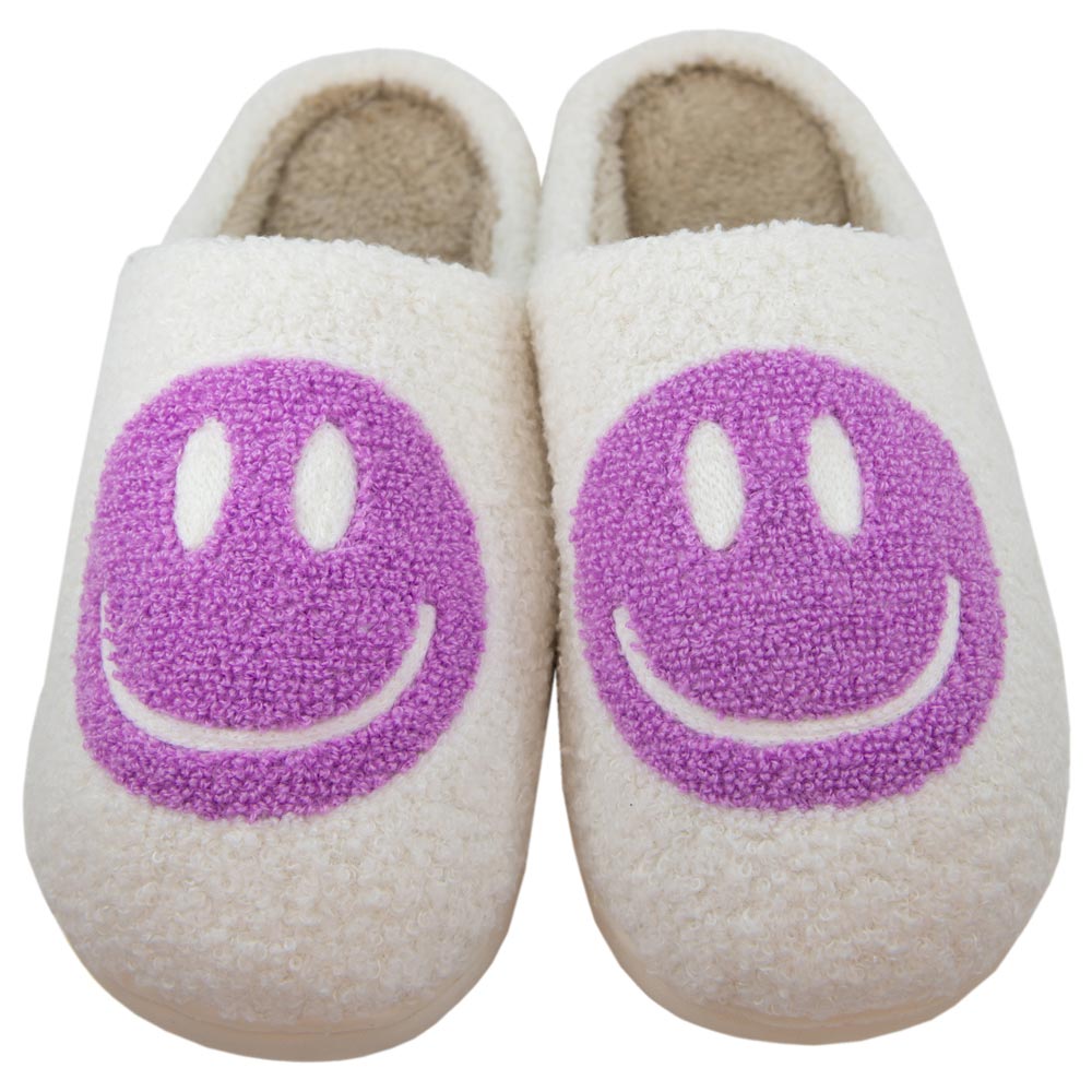 Orchid Happy Face Slippers for Women