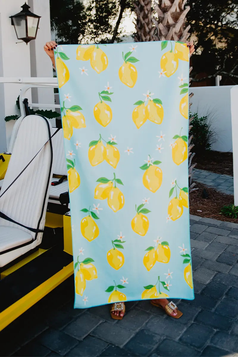 Lemons Quick Dry Beach Towel