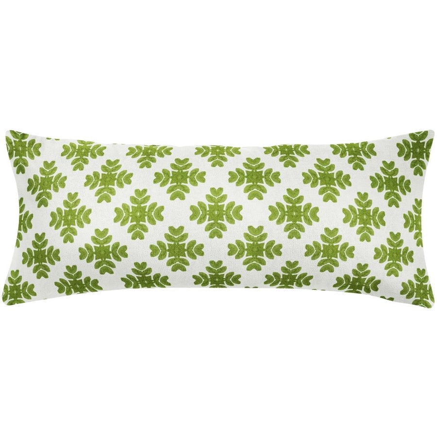 Brushstrokes Green Throw Pillow