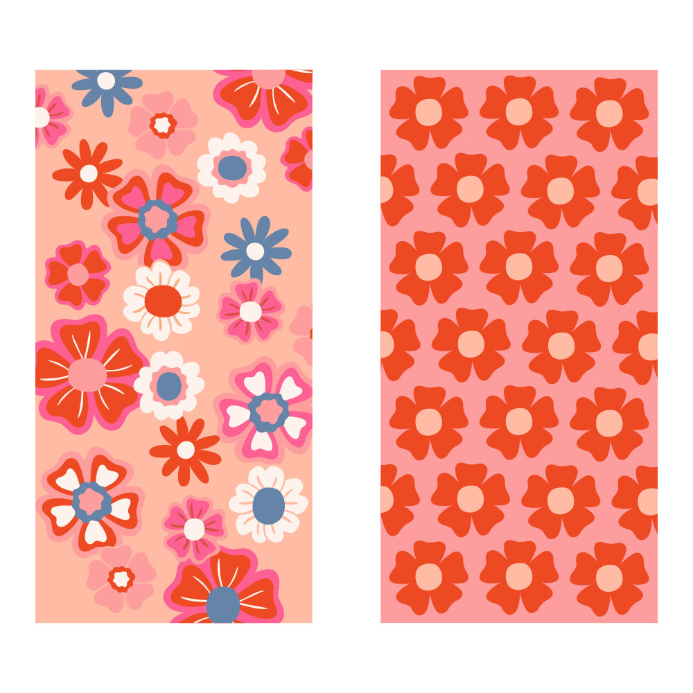 Flower Power Quick Dry Beach Towel colorful patterns