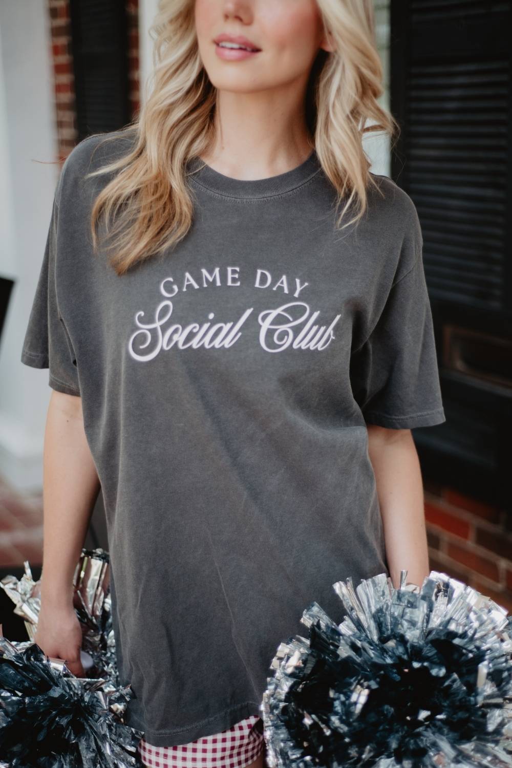 Game Day Social Club Graphic Tee in Pepper