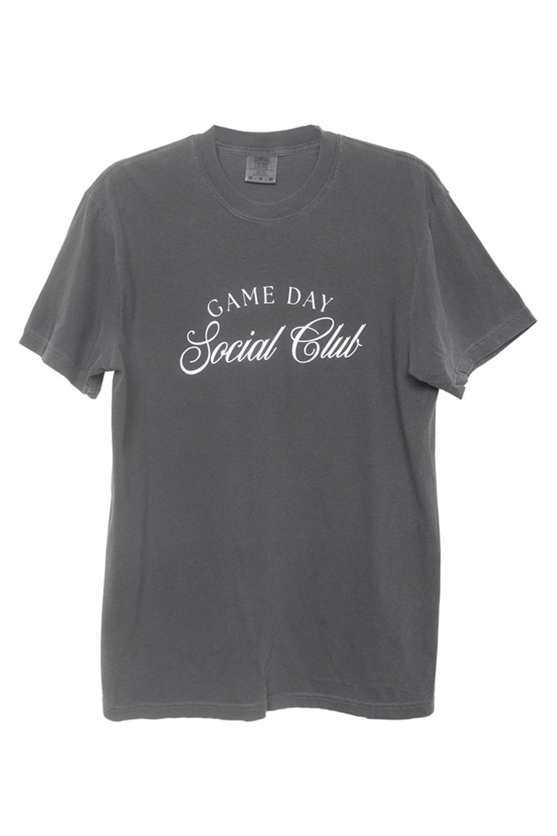 Game Day Social Club Graphic Tee in Pepper