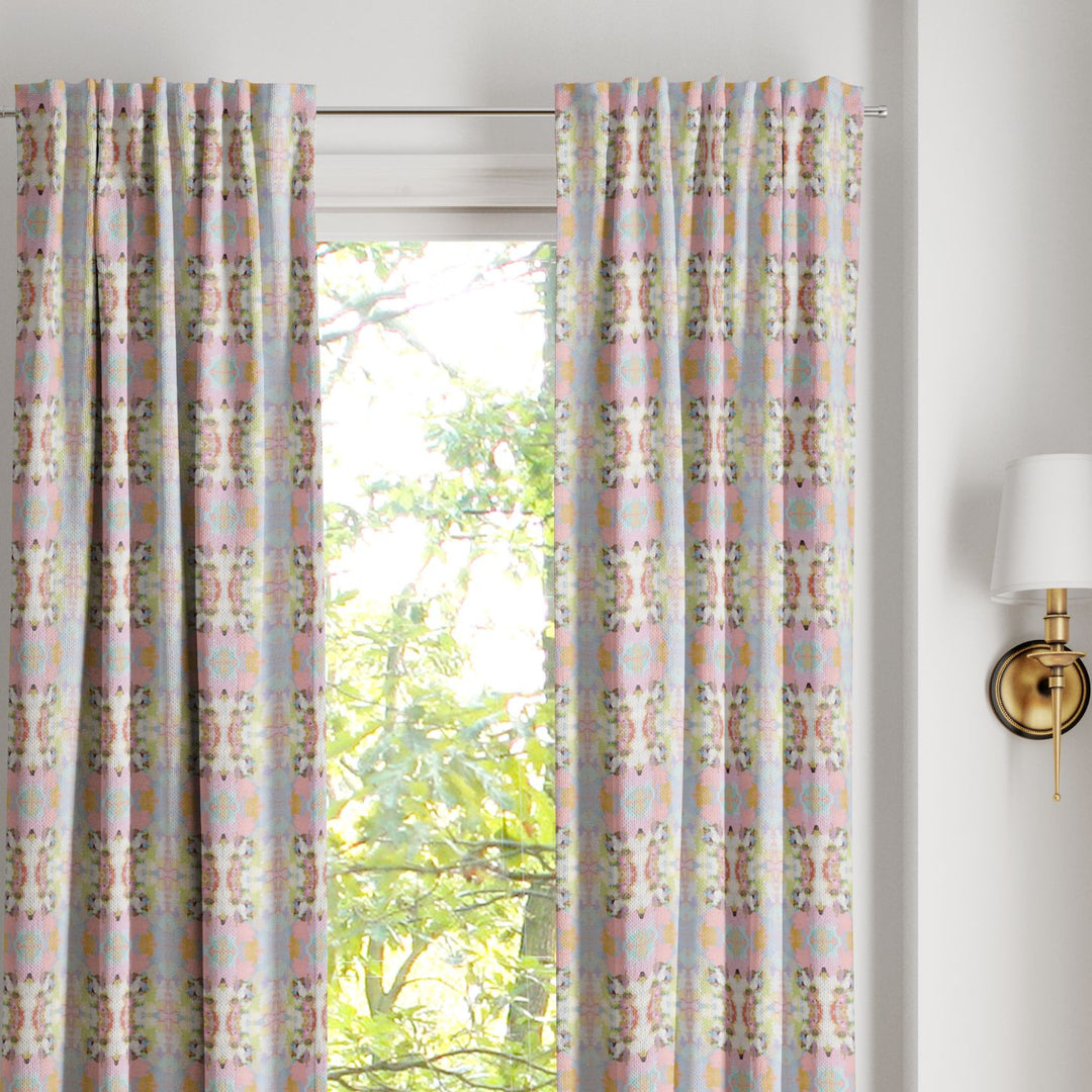 Brooks Avenue Pink Curtain Panels