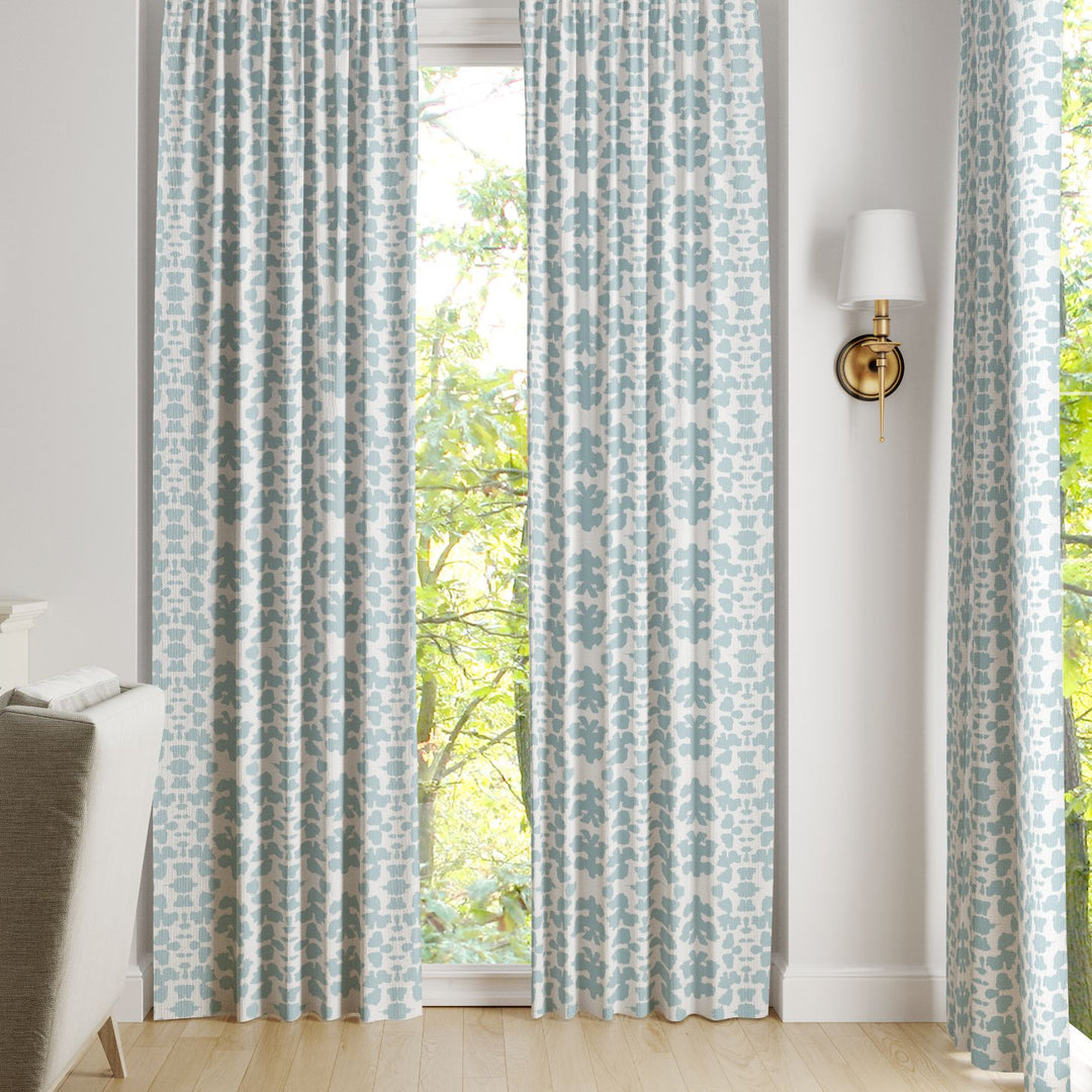 Chintz Mist Curtain Panels