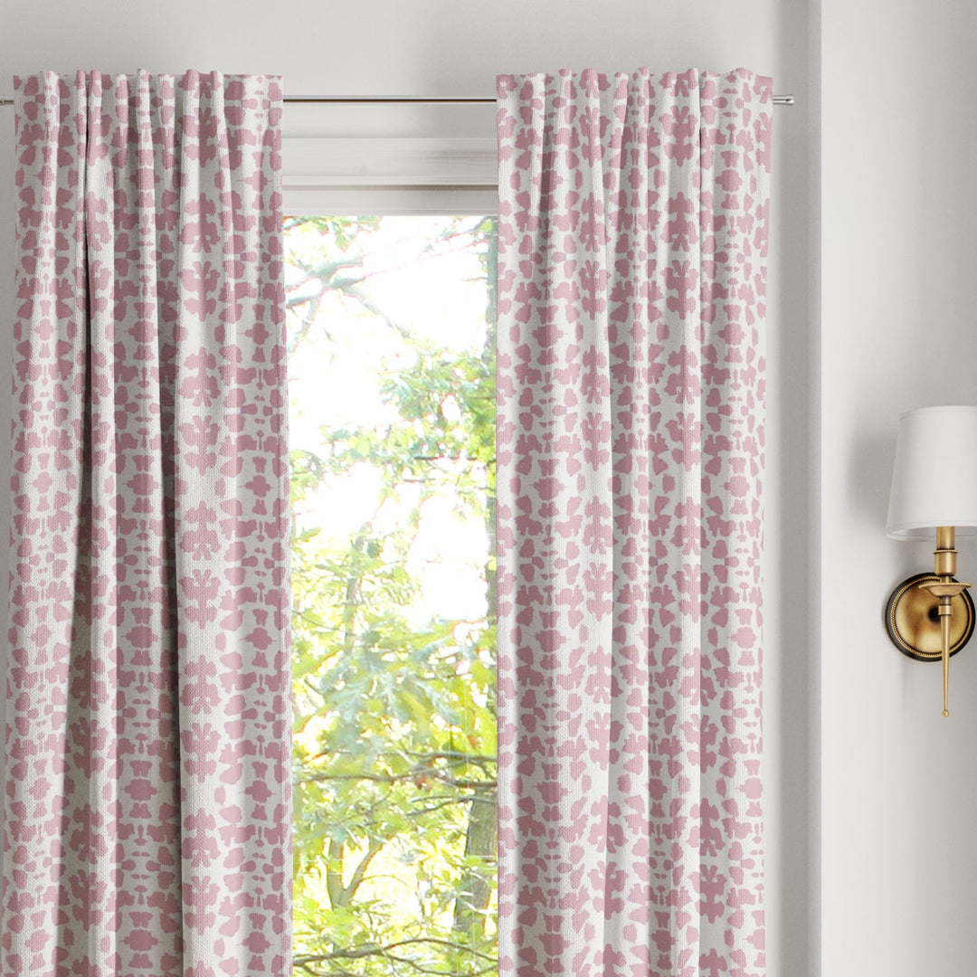 Chintz Rose Curtain Panels