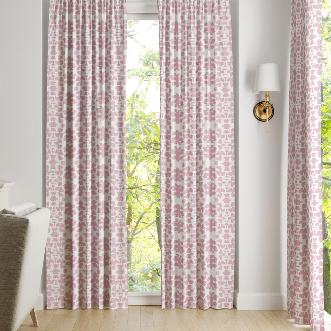 Chintz Rose Curtain Panels