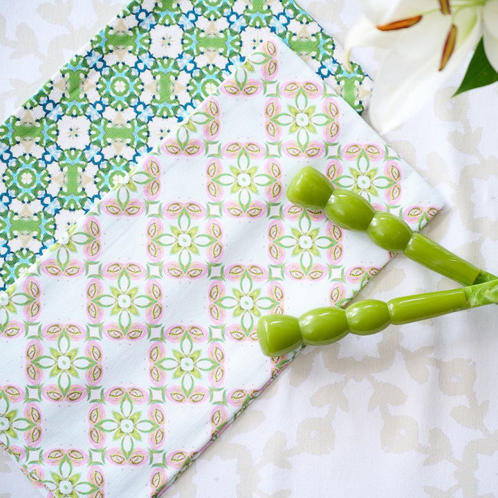 Hibiscus Tea Towel pairs with a variety of colors