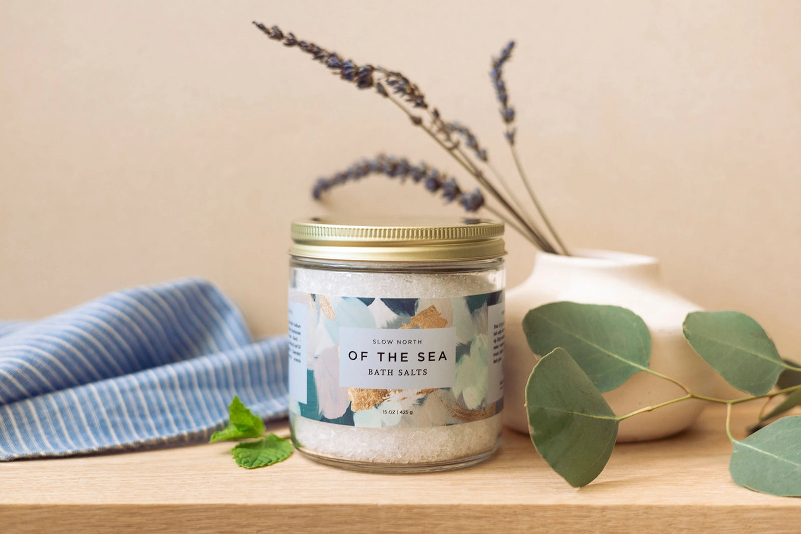 of the Sea Bath Salt in relaxing setting