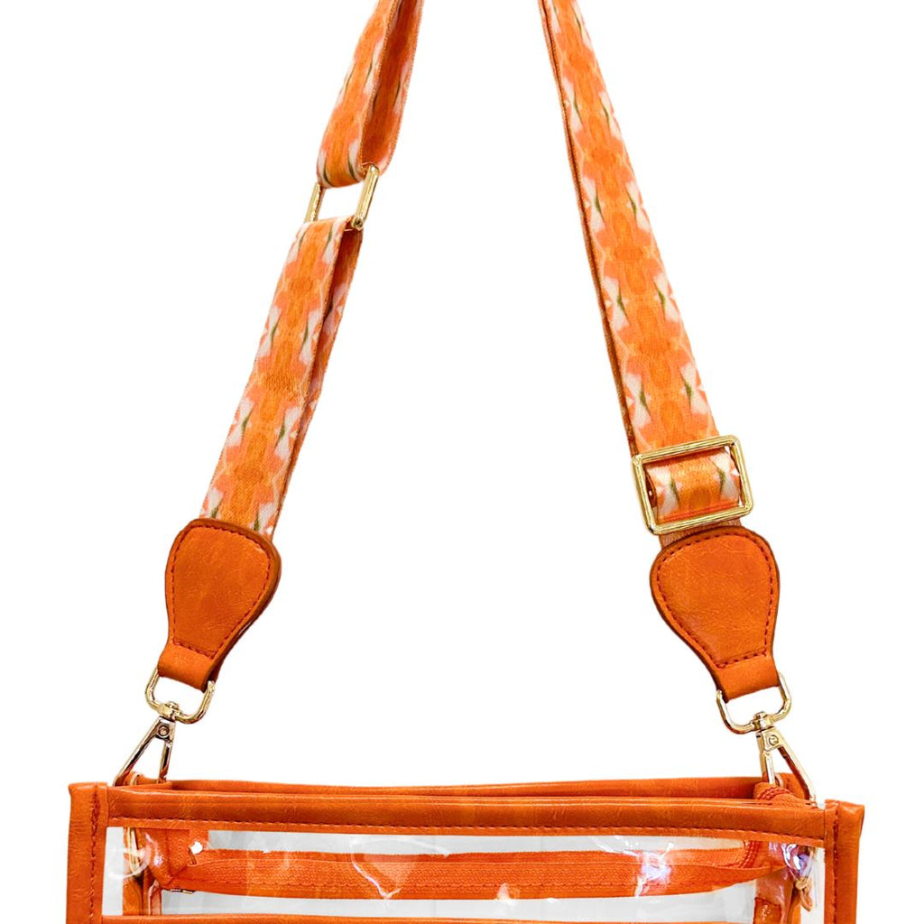 Orange Blossom Stadium Bag strap detail