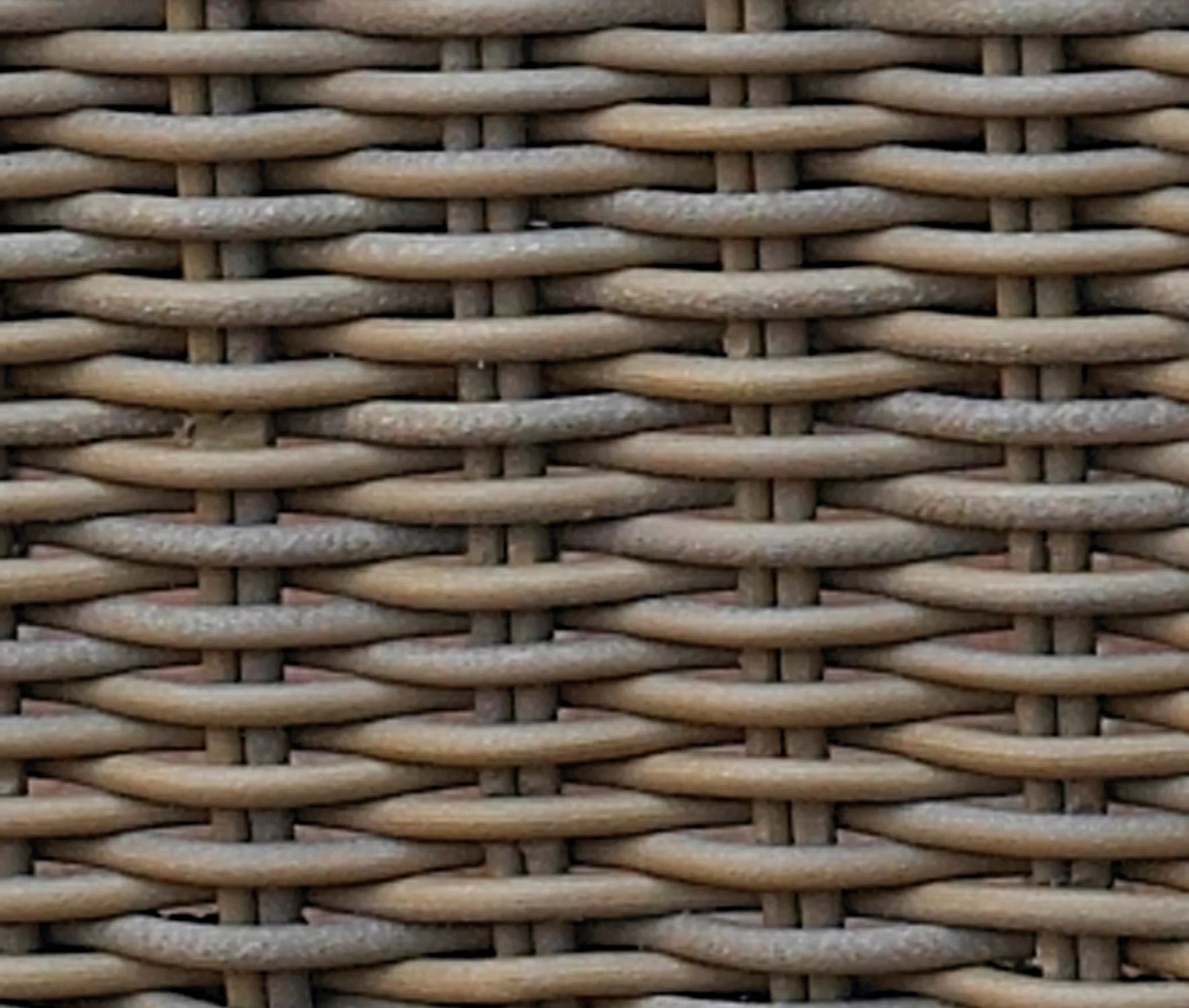 Barbados Outdoor Rounded Bench Kubu weave