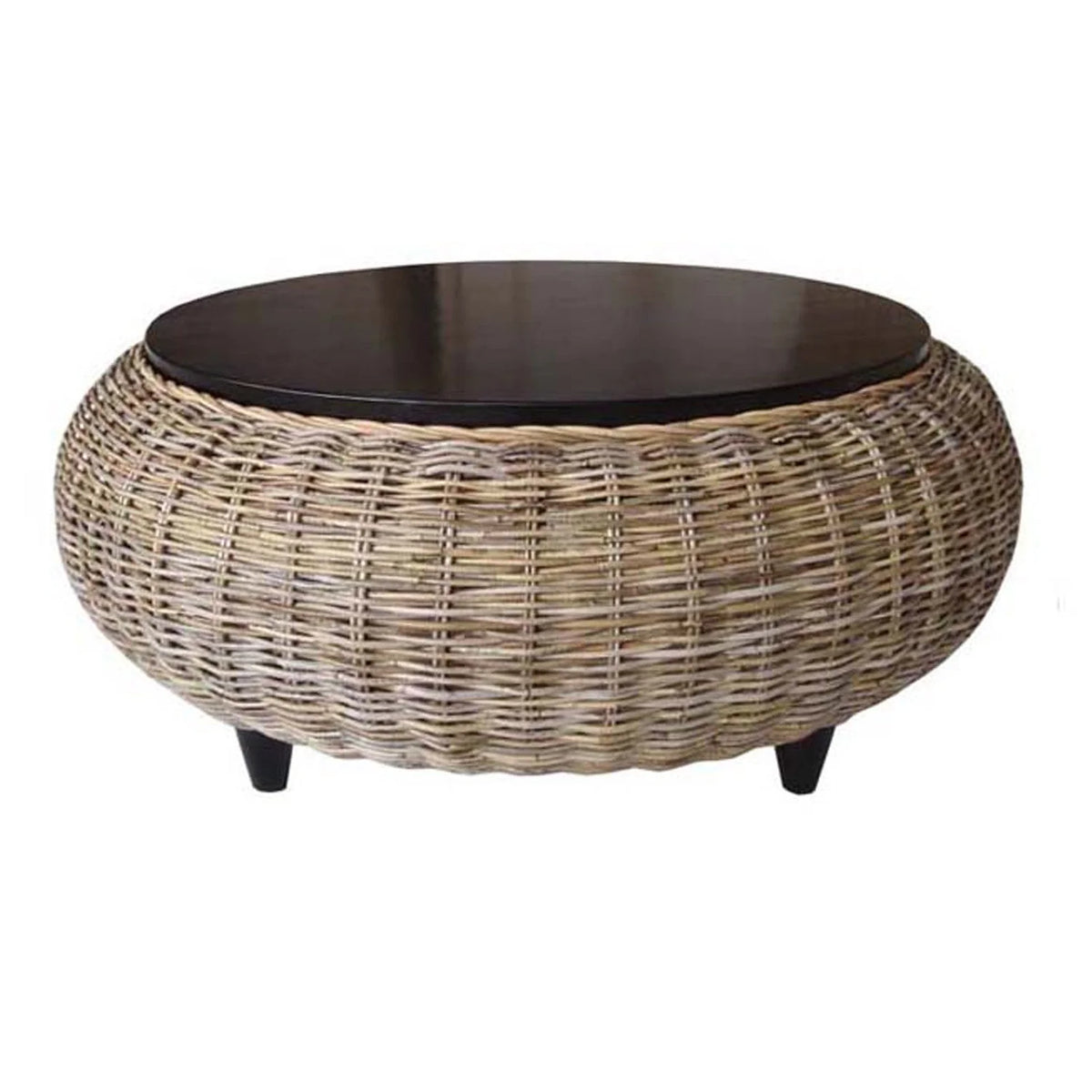 Paradise Ottoman with Wood Top