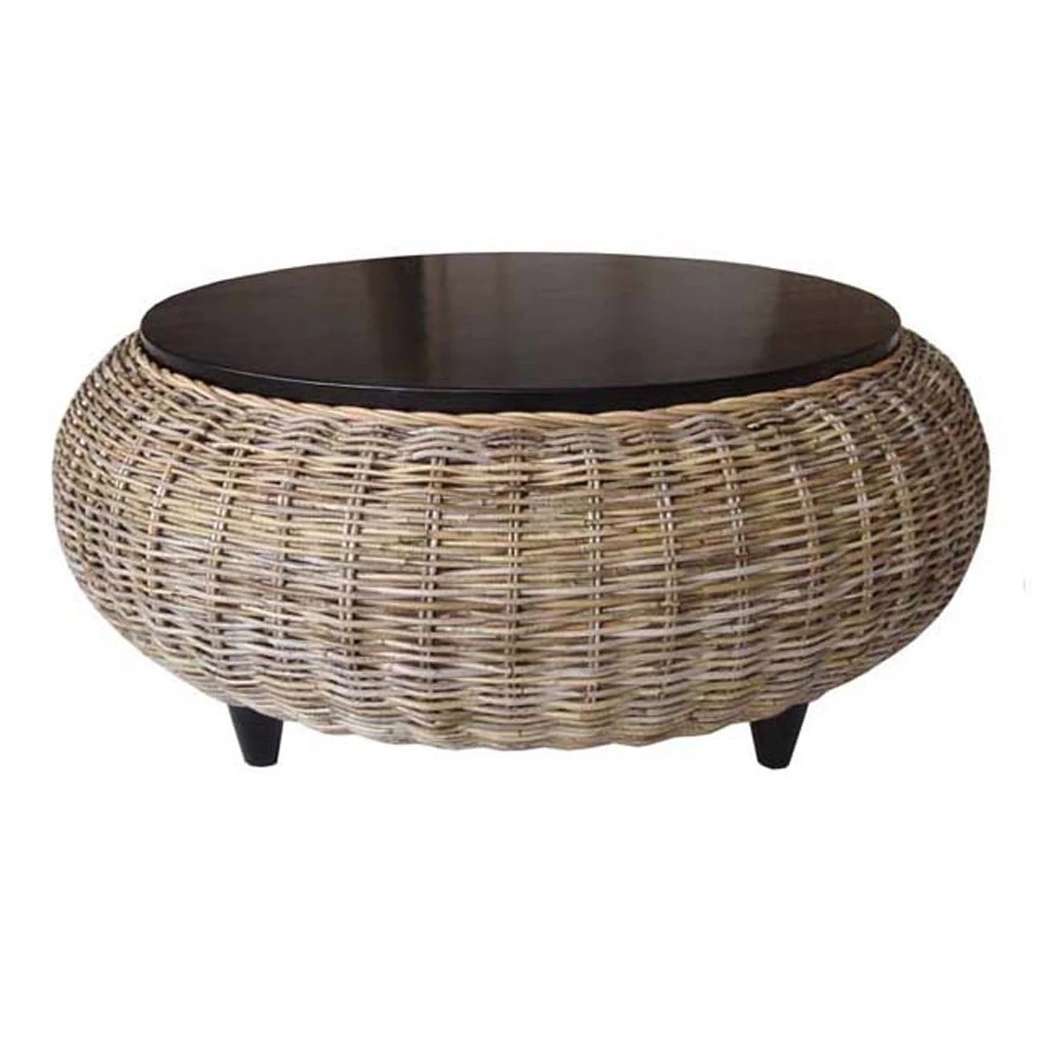 Paradise Ottoman with Wood Top