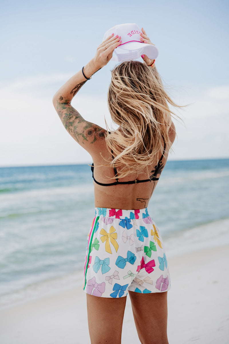 Multicolored Bows Women's Boxer Shorts