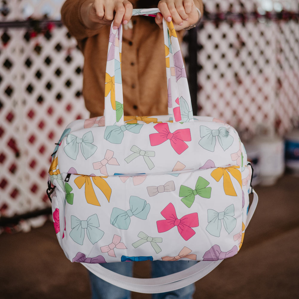 Multicolored Coquette Bows Weekender Bag