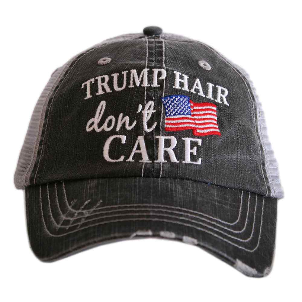 Trump Hair Don&#39;t Care Trucker Hat