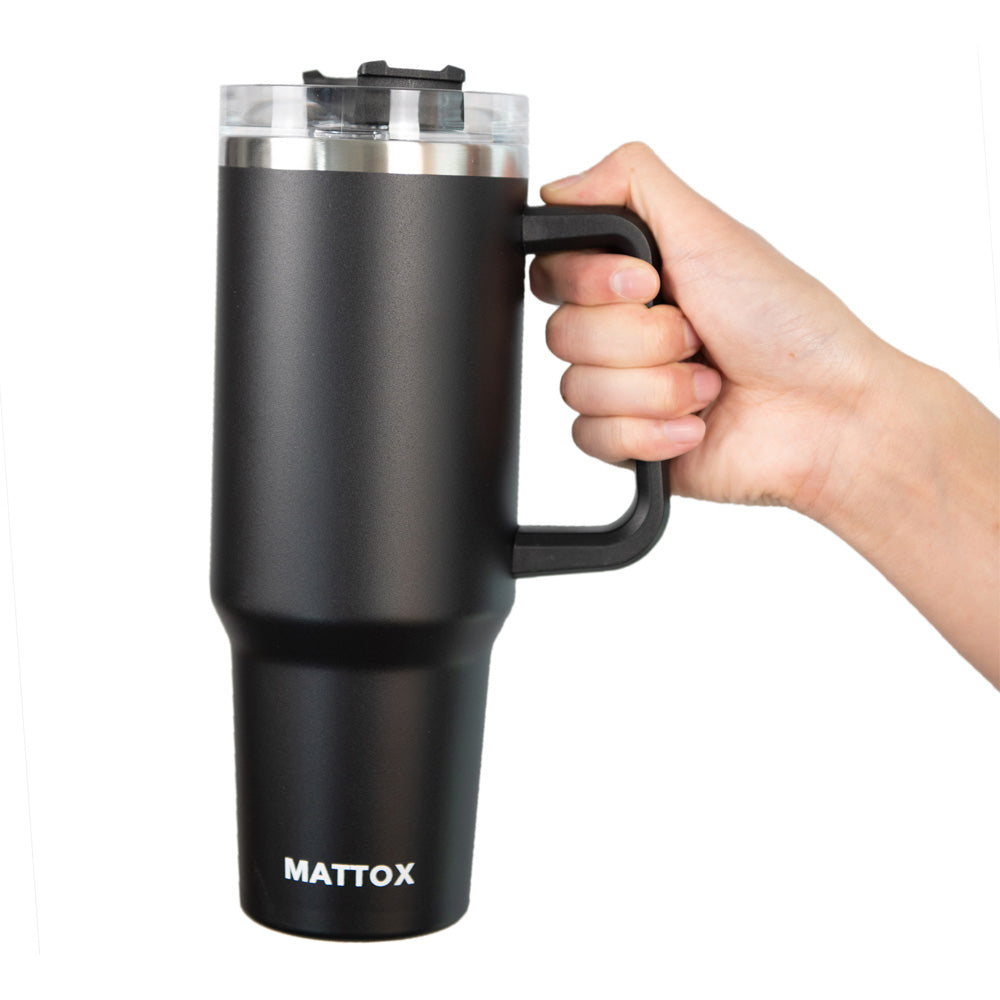 Black Tumbler with Handle makes a great gift for him