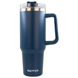 Navy Insulated Tumbler with Handle