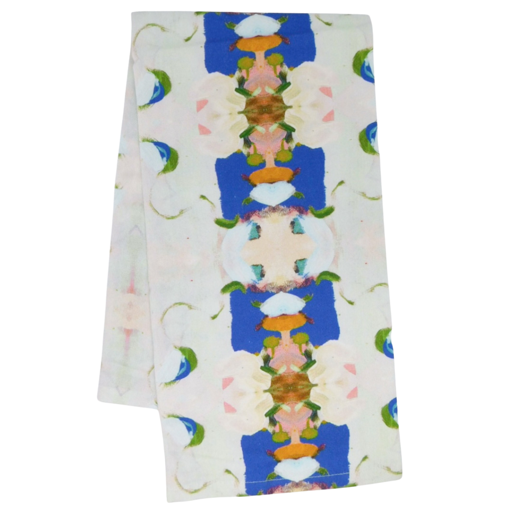Monet&#39;s Garden Navy Tea Towel