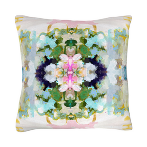Nantucket Bloom Linen Throw Pillow 22" square