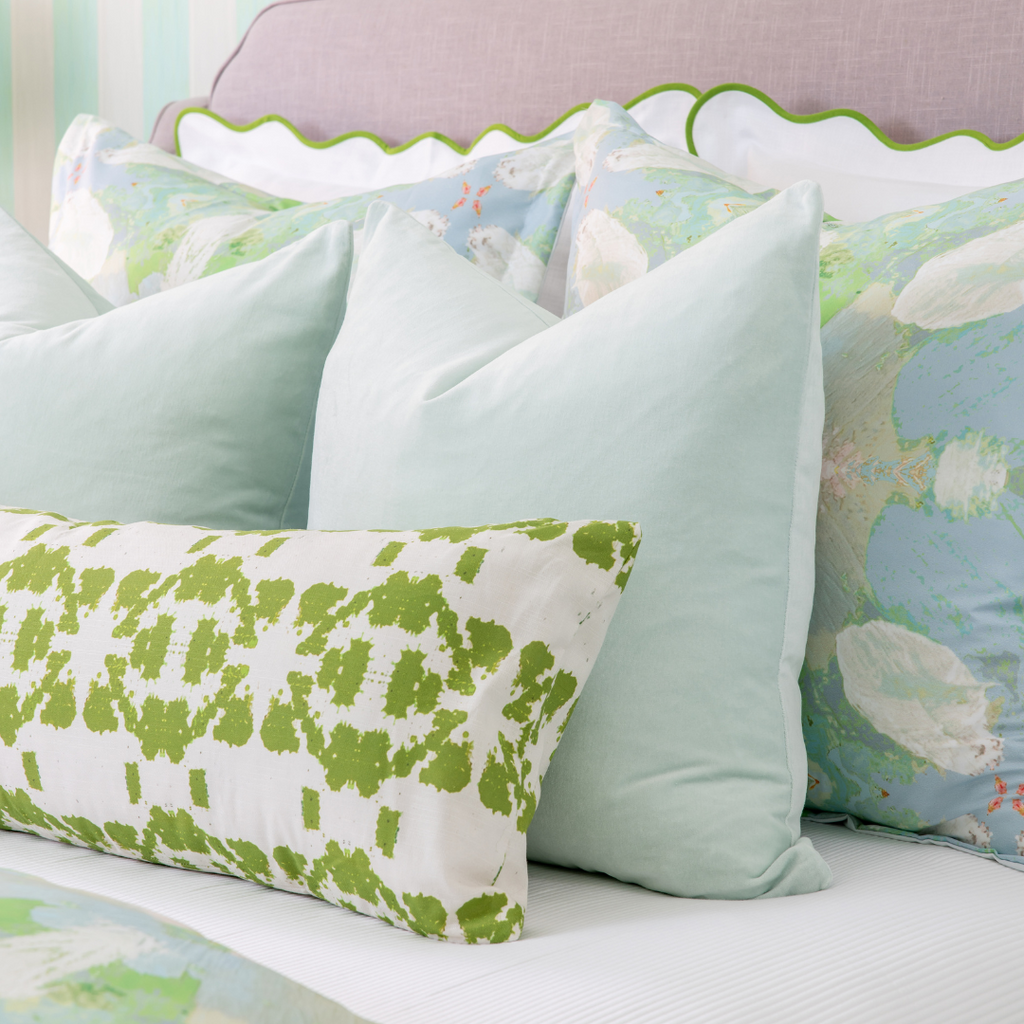 Elephant Falls Duvet Cover pairs nicely with matching shams and complementary throw pillows