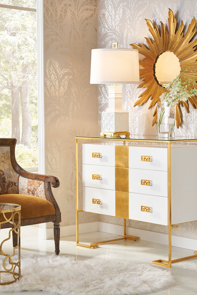 Lila Lamp white ceramic table lamp from Wildwood lifestyle image