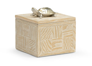 Toroise Box Small Wood Composite Nickel Tortoise Wildwood