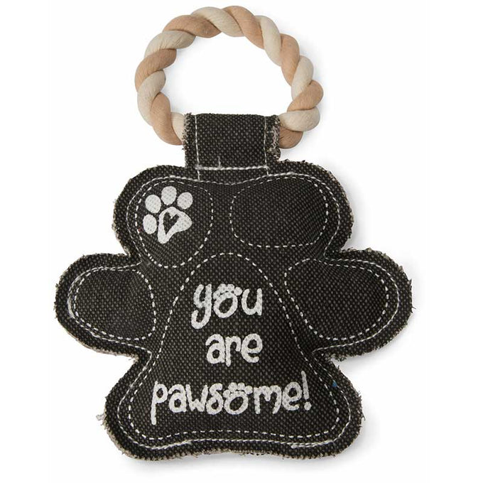 You Are Pawsome Canvas Dog Chew Toy from Pavilion