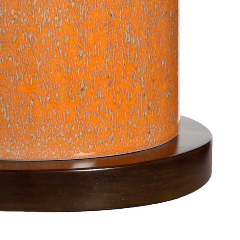 Anderson Table Lamp Orange Euroceramic base detail