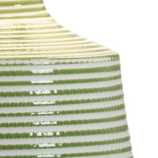 Beehive Lamp Green porcelain textured table lamp from Chelsea House body detail