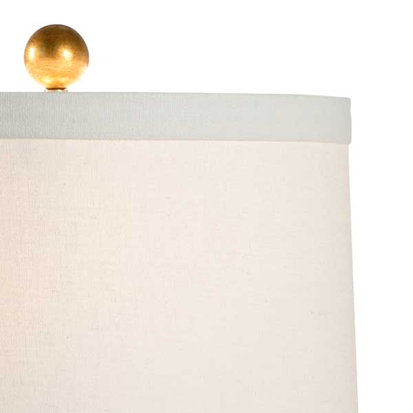Beehive Lamp Green porcelain textured table lamp from Chelsea House linen shade